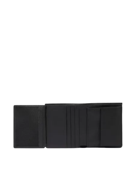 Portafoglio uomo piccolo verticale con porta monete Piquadro Atlas, nero