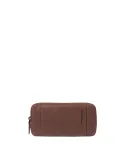 Pochette uomo in pelle a tre comparti Piquadro Cronus, marrone