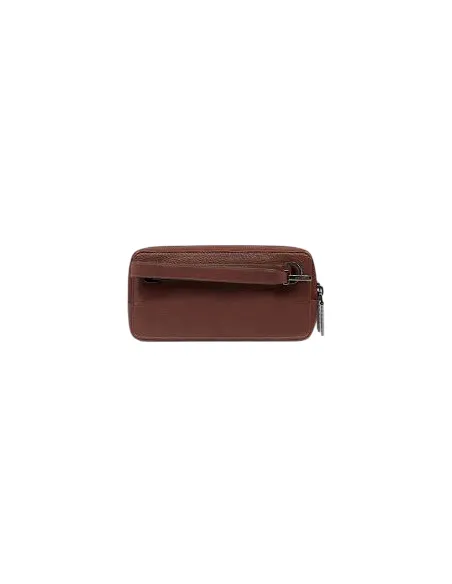 Men's Piquadro Cronus clutch bag, brown