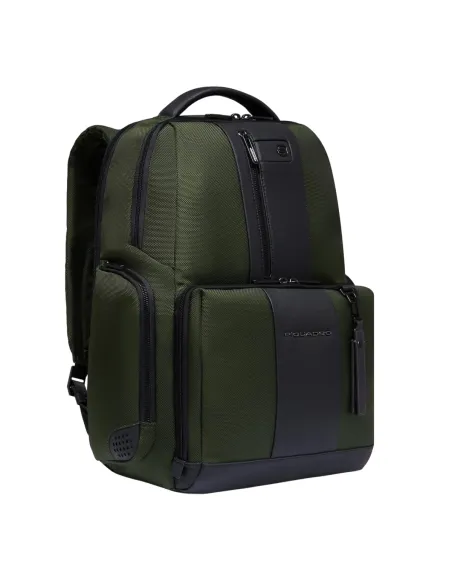 Laptop, fastcheck backpack in recycled fabric Brief2, green2
