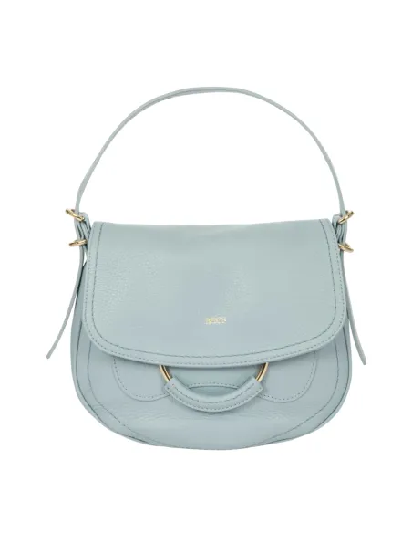 Brics Gondola women's leather shoulder bag, light blue