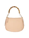 Borsa a spalla con manico in bambù Brics, rosa