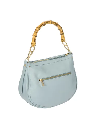 Borsa a spalla con manico in bambù...