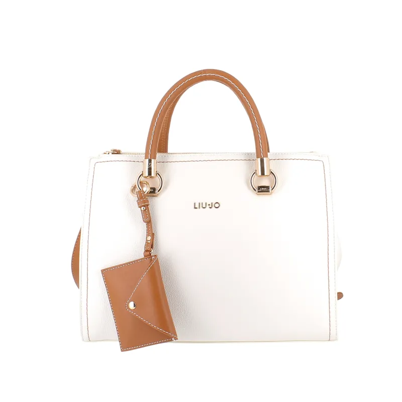 Borsa donna a mano Liu Jo, crema