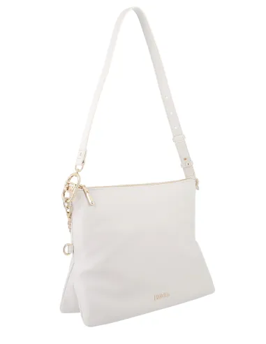 Borsa a spalla con catena Liu Jo, crema