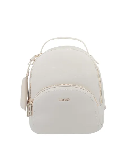 Liu Jo women's backpack with front pocket, cream