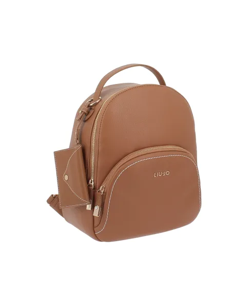 Liu Jo women's backpack with front pocket, brown