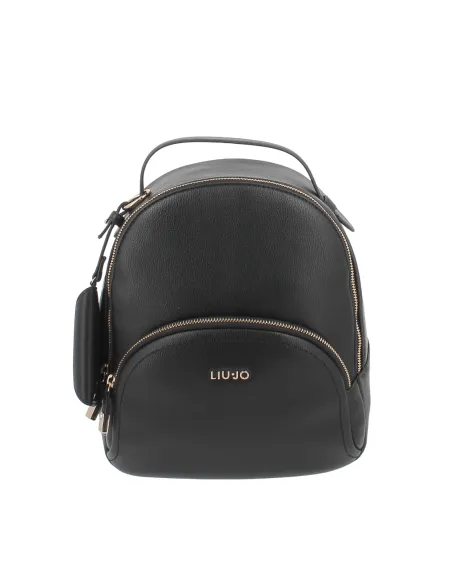 Liu Jo Damen-Rucksack mit Fronttasche, schwarz