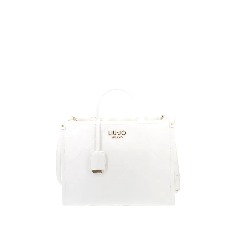 Liu Jo Damen-Handtasche mit Reißverschluss, weiß