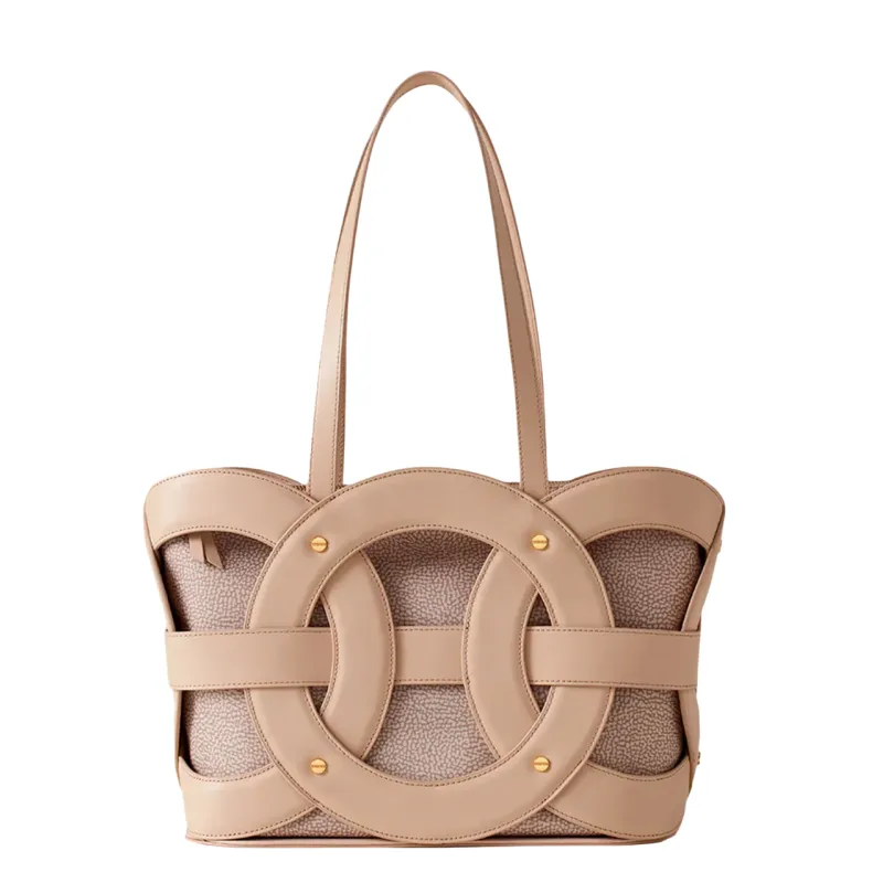 Shopping media Borbonese All Round, sabbia