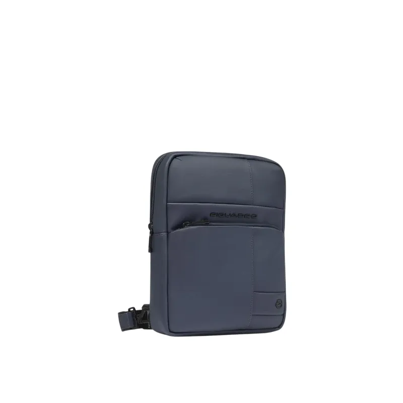 Piquadro Men's cross body Bag in Waterproof Fabric, blue 2