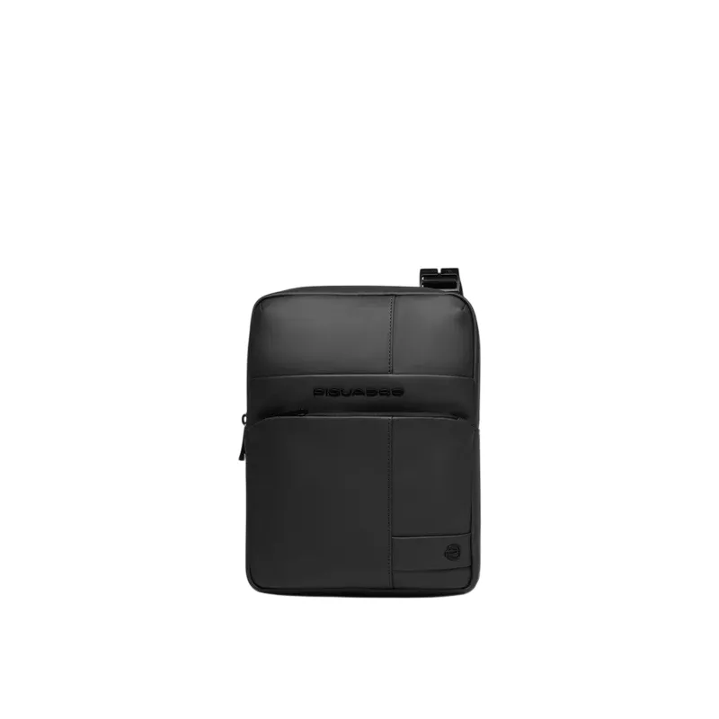 Piquadro Men's cross body Bag in Waterproof Fabric, black