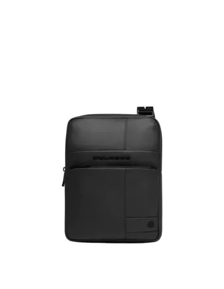 Piquadro Men's cross body Bag in Waterproof Fabric, black
