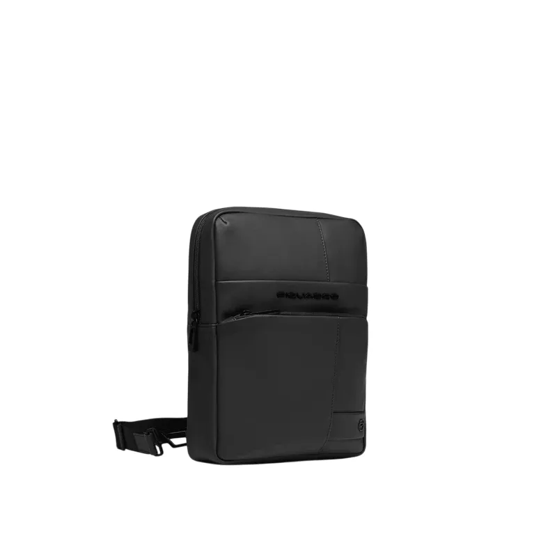 Piquadro Men's cross body Bag in Waterproof Fabric, black 2