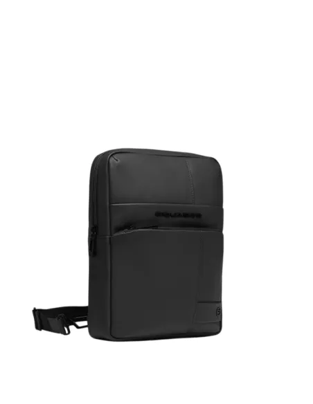 Piquadro Men's cross body Bag in Waterproof Fabric, black