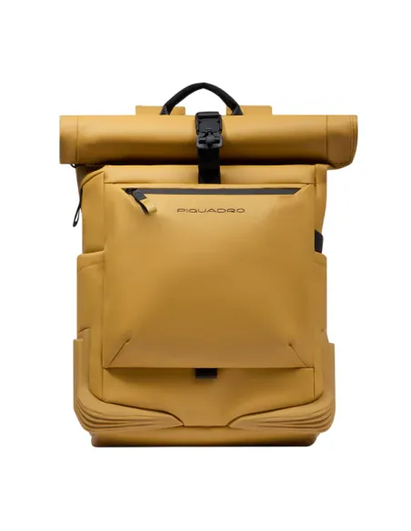 Zaino Piquadro Roll-Top Porta PC, giallo