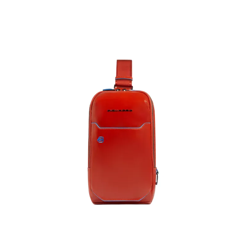 Herren-Umhängetasche Piquadro Blue Square, orange