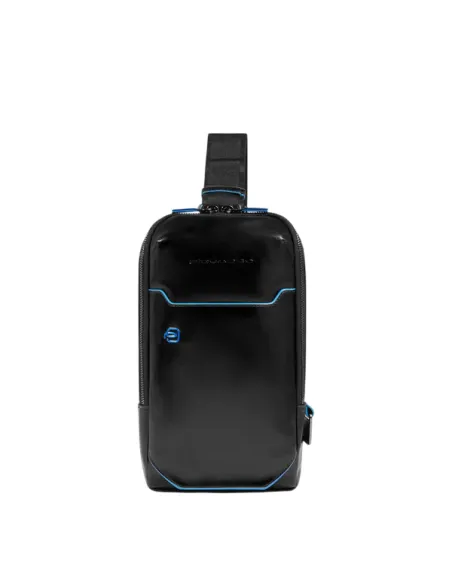 Herren-Umhängetasche Piquadro Blue Square, schwarz