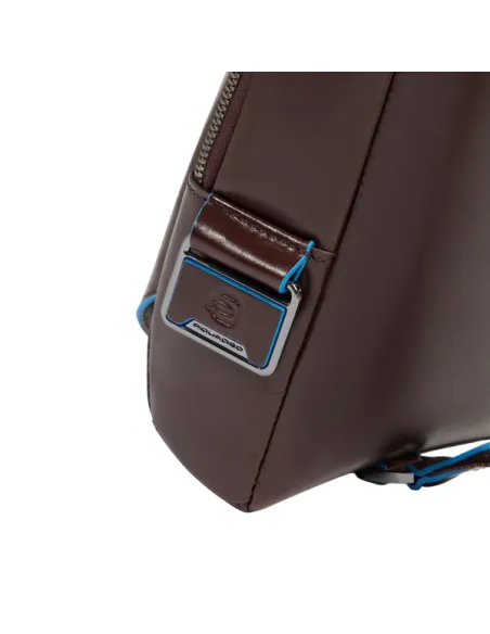 Herren-Umhängetasche Piquadro Blue Square, dunkelbraun