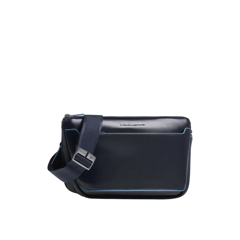 Piquadro Blue Square expandable flat bum bag, blue 2
