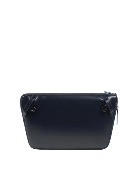 Marsupio Piquadro Blue Square con attacchi tracolla riposizionabili, blu