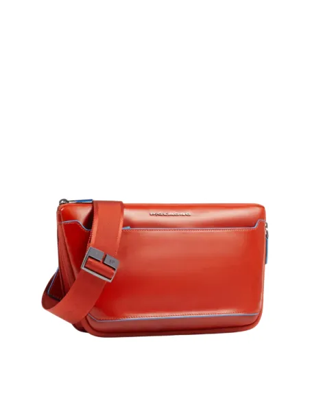 Marsupio Piquadro Blue Square con attacchi tracolla riposizionabili, arancio