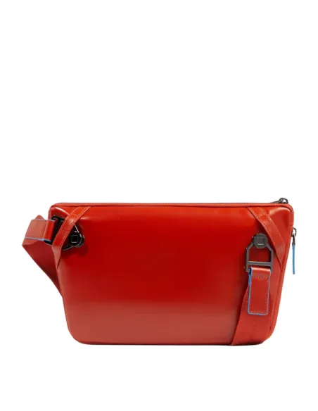 Piquadro Blue Square expandable flat bum bag, orange