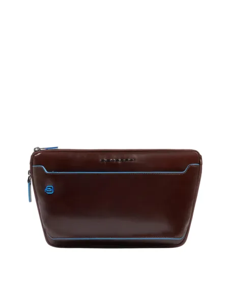 Marsupio Piquadro Blue Square con attacchi tracolla riposizionabili, mogano