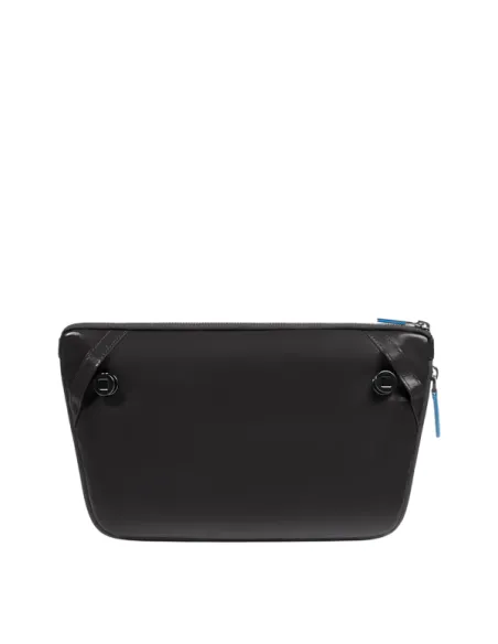 Marsupio Piquadro Blue Square con attacchi tracolla riposizionabili, nero