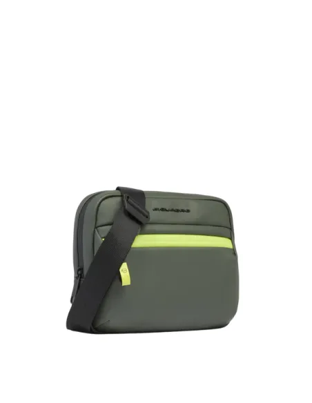 Piquadro Corner wasserdichte horizontale Herren-Umhängetasche, grün