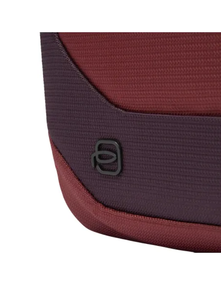 Piquadro expandable bumbag in recycled fabric, brown