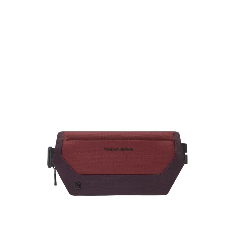 Piquadro Bum Bag in recycled fabric, brown