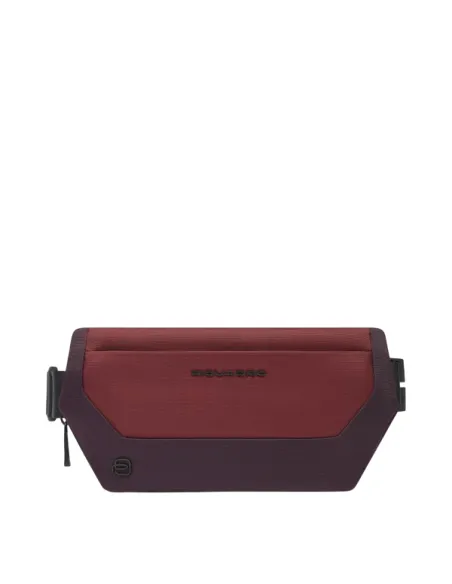 Piquadro Bum Bag in recycled fabric, brown