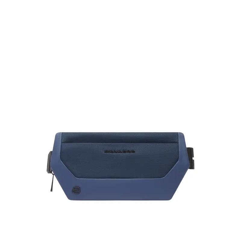 Marsupio Piquadro in tessuto riciclato, blu