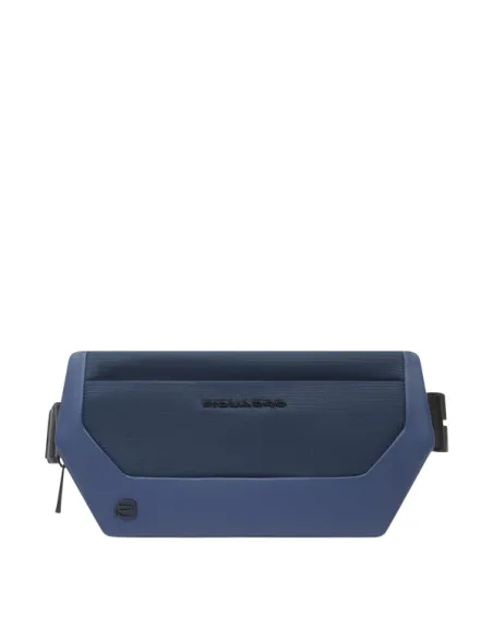 Piquadro Bum Bag in recycled fabric, blue