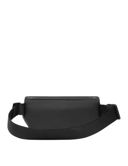 Piquadro Gürteltasche aus recyceltem Stoff, schwarz