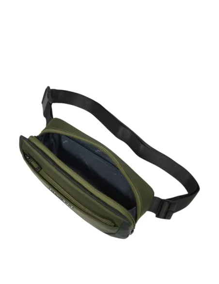 Piquadro Gürteltasche aus recyceltem Stoff, grün