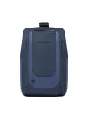 Piquadro Monosling bag in fabric and leather, blue