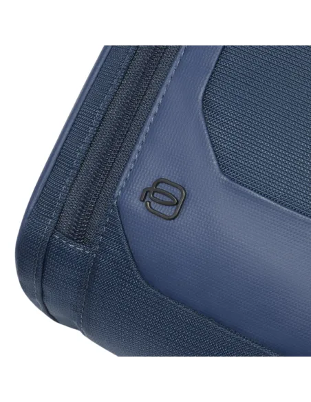 Monospalla in tessuto e pelle porta iPad®mini Piquadro, blu