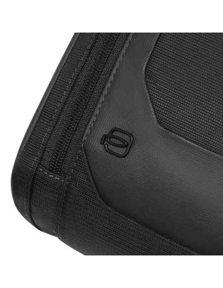 Monospalla in tessuto e pelle porta iPad®mini Piquadro, nero