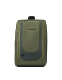 Piquadro Monosling bag in fabric and leather, green