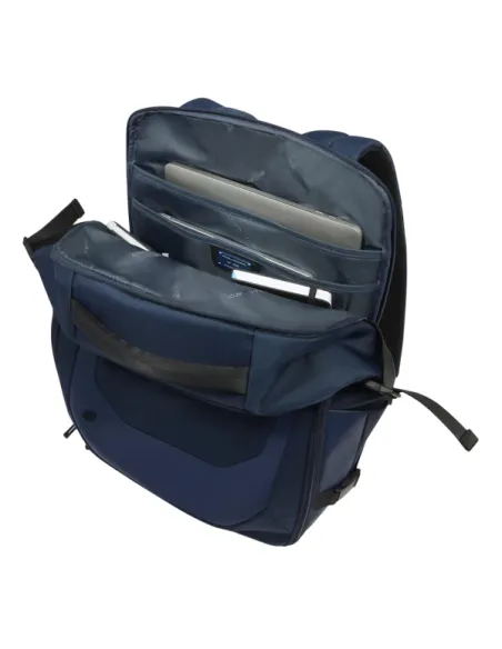 Piquadro travel backpack with 15.6 laptop compartment, blue