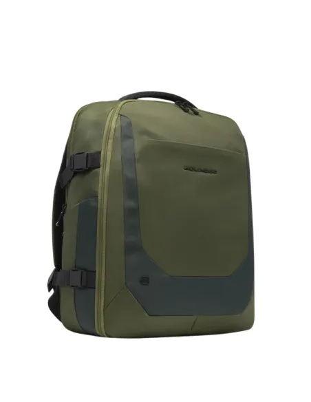 Zaino da viaggio con porta pc da 15,6 Piquadro, verde
