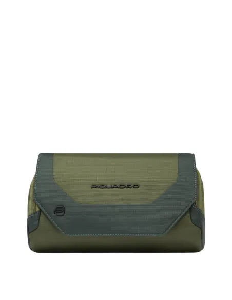 Piquadro Bum Bag with zip and flap closure, green