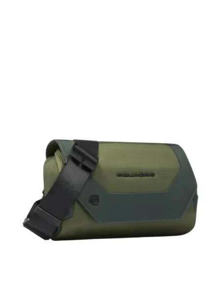 Piquadro Bum Bag with zip and flap closure, green