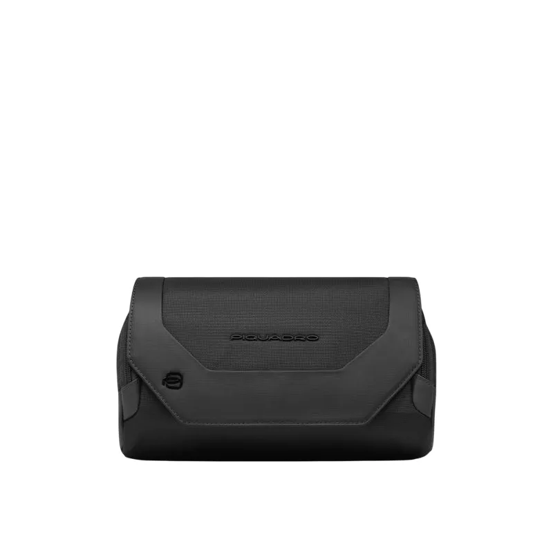 Piquadro Bum Bag with zip and flap closure, black