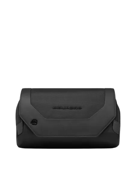 Piquadro Bum Bag with zip and flap closure, black