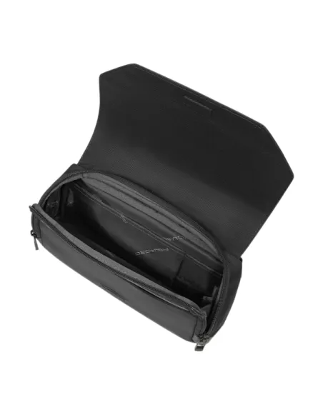 Piquadro Bum Bag with zip and flap closure, black