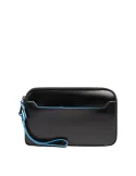 Pochette uomo a due comparti Piquadro Blue Square, nera