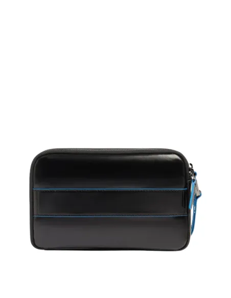 Pochette uomo a due comparti Piquadro Blue Square, nera